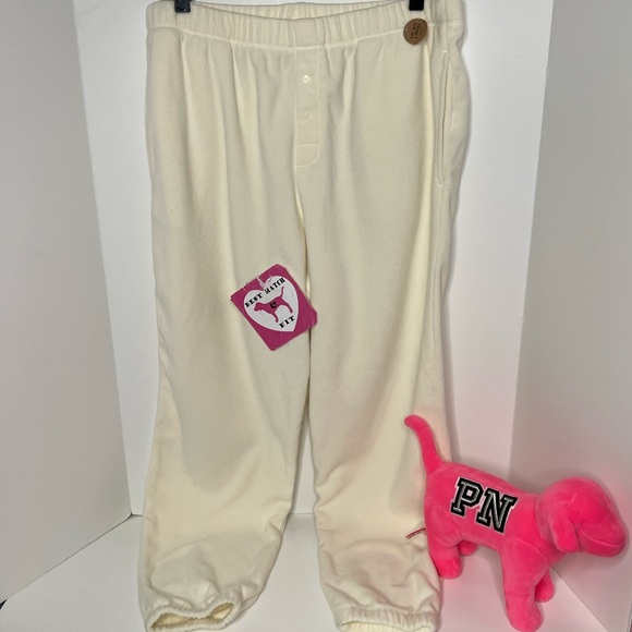 PINK Victoria's Secret Other - Victoria’s Secret PINK L XL XXL Fleece Pajama Pants Skinny Jogger Sweatpants